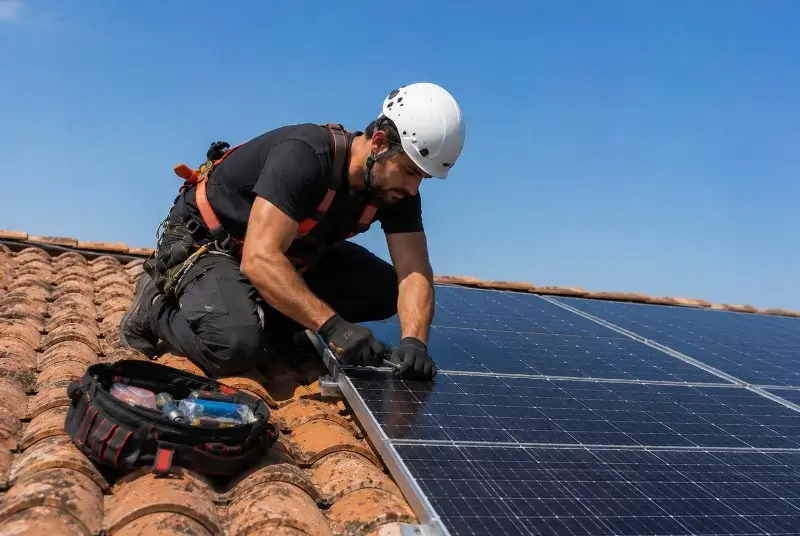 Maintenance et monitoring de panneaux solaires à Marsais-Sainte-Radégonde